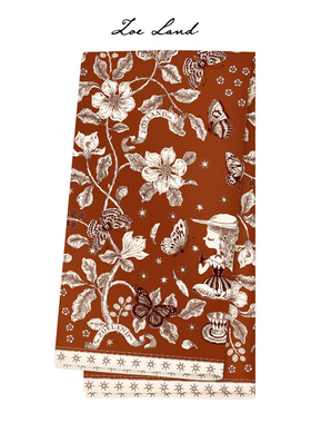 ZOELAND《木兰》秋冬原创红色驼色银丝羊毛大披肩新年圣诞大围巾