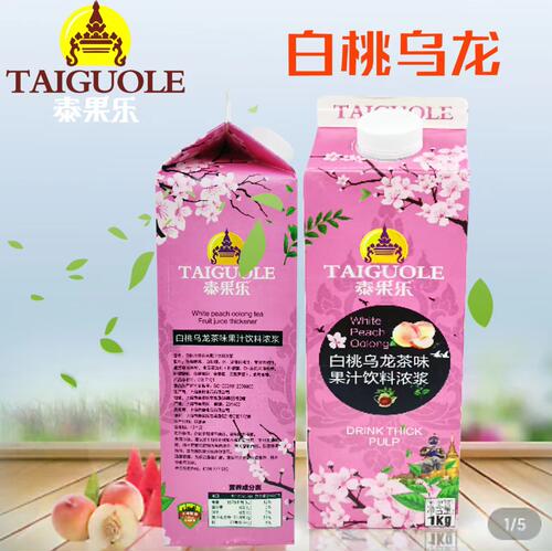 泰果乐白桃乌龙茶1kg饮料浓缩