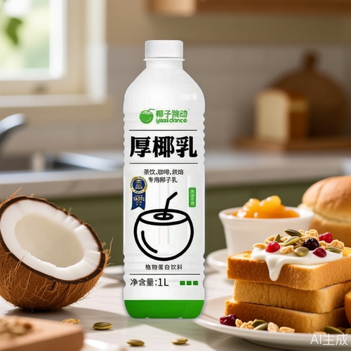 椰汁跳动厚椰乳1L瓶生椰拿铁厚椰乳椰奶厚椰乳奶茶咖啡商用原料