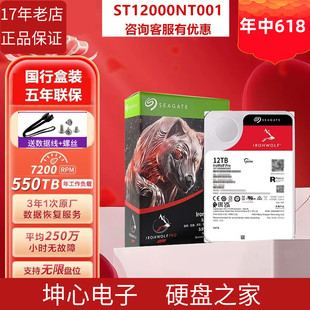企业级NAS硬盘 国行希捷ST12000NT001 酷狼pro 12T 12tb网络存储