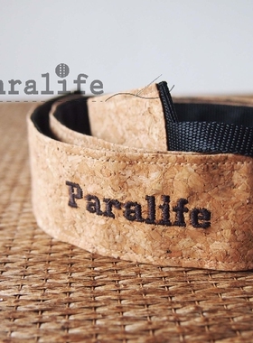 Paralife定制情人节礼物 名字 软木粗相机背带 微单单反 相机肩带