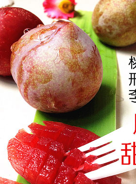 脆甜嵊州自产自销红心李子当季