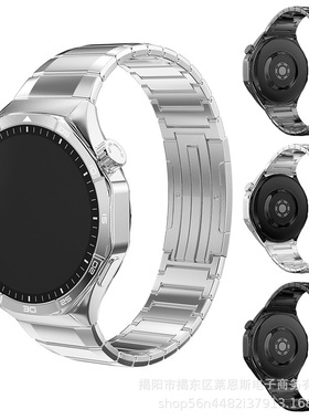 适用于新款华为GT5钛金属手表表带gt5弧形一体竹节快拆一珠