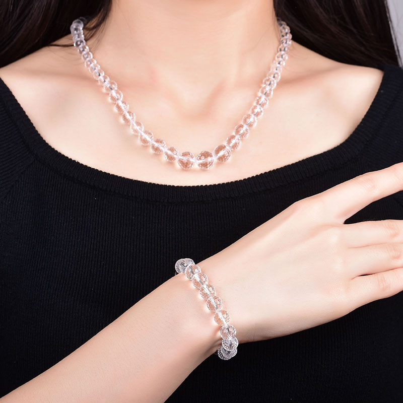 天然水晶宝石饰品塔链