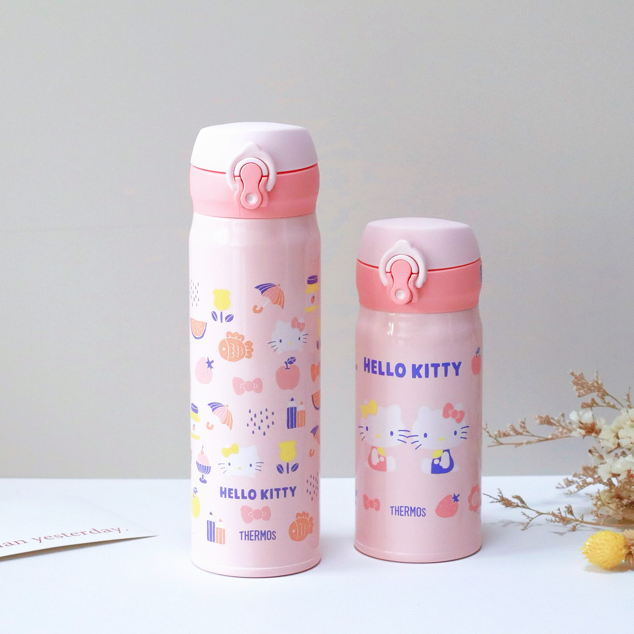膳魔师不锈钢保温杯hellokitty