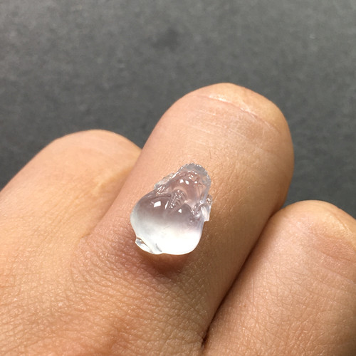 天然A货玻璃种翡翠金蟾貔貅吊坠