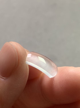 缅甸翡翠A货玻璃种白冰马鞍戒