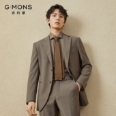 新郎结婚礼服棕色商务休闲高级感四季 吉约蒙西装 男套装 西服外套