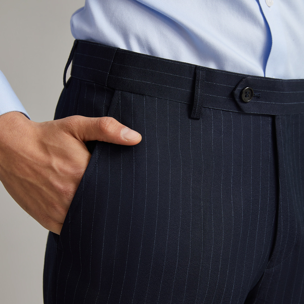 吉约蒙西裤男士条纹藏青色直筒修身西服裤子商务正装垂感西装西裤,男装,西裤,淘宝优惠券,粉丝福利购,淘宝优惠卷