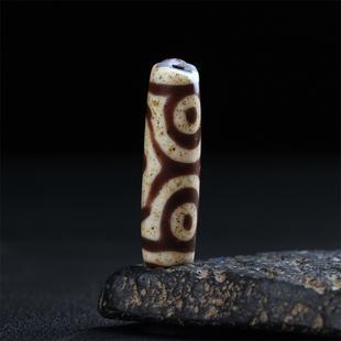 藏区收回 老料器三眼天珠 中小尺寸包浆厚重 质感好