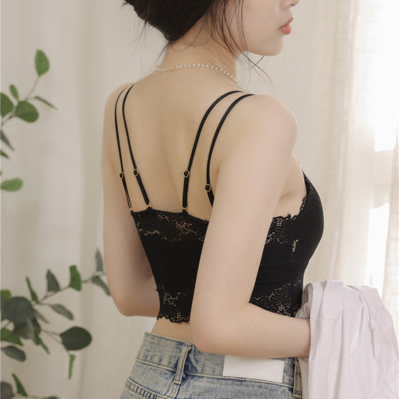 Sexy lace suspender bra for women's Outerwear bottomed waistcoat for women