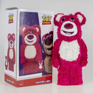 清货草莓熊积木熊暴力熊礼物迪士尼劳苏潮玩现货卡通400Bearbrick