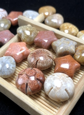 爱心星星珊瑚玉糖果花朵彩色散珠