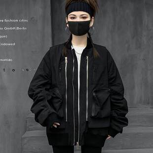 M家潮牌春装可拆卸马甲外套2026两件套时尚棒球服女宽松女装工装