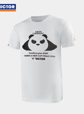 清仓VICTOR威克多羽毛球服汤尤杯纪念款蜡笔小新联名服装