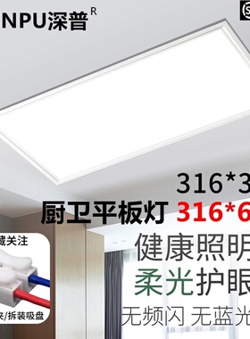 316X632适用于克兰斯宝仕龙316*316集成吊顶LED平板灯厨房卫生间