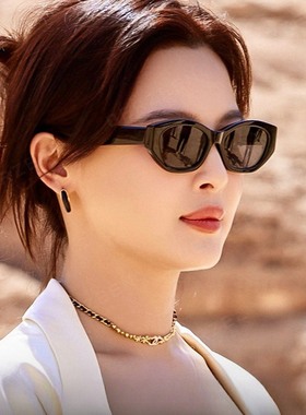 偏光多边形法式太阳眼镜嘻哈街拍