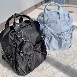 Michiko原创16寸双肩背包电脑包芭蕾风少女蝴蝶结书包