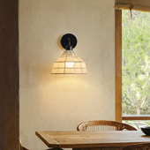 咖啡厅火锅店餐厅设计师 民宿新中式 侘寂风壁灯 复古创意吧台日式