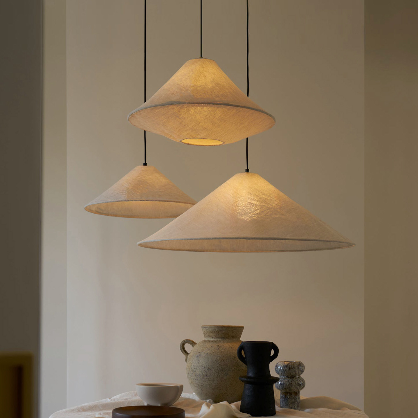 日式侘寂风麻布吊灯设计师餐厅民宿新中式亚麻楼梯圆餐桌吊灯卧室,家装灯饰光源,餐厅吊灯,淘宝优惠券,粉丝福利购,淘宝优惠卷