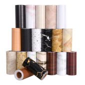 木纹大理石纹自粘踢脚线波导线腰线墙贴瓷砖贴纸防水地脚线地贴纸