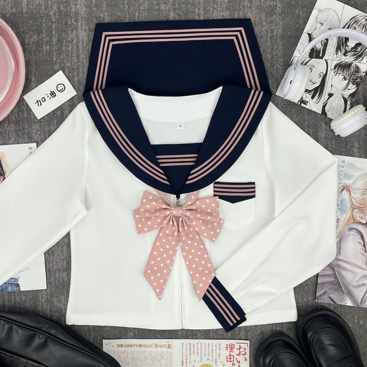 兔言舍原创樱雪奈水手服日系学院风JK制服甜妹风班服毕业服中间服