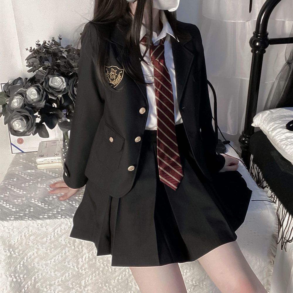 【谷川】城南诗中意原创日系学院风JK西装外套秋冬校供感西服套装