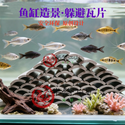 乌龟躲避屋爬宠洞穴瓦片黄缘龟爬虫加湿躲避屋窝守宫晒台爬台躲避
