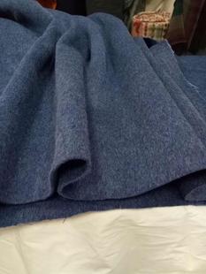 加厚桑蚕丝双面水波纹大衣布料双面山羊绒阿尔巴卡双面羊驼绒面料