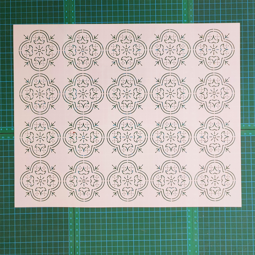 197 传统窗花花纹 刺绣刺子绣模板镂空画图拓图描图工具茶垫茶席