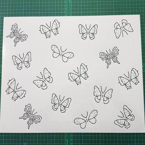 106蝴蝶飞舞刺子绣刺绣镂空画图模板diy拓图描图工具模版绘图压线