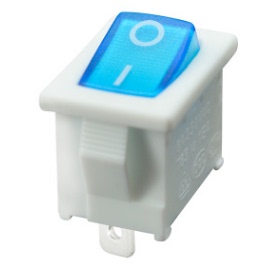 21*15MM白色两档带灯开关MR-1-118-C5L-WUAA