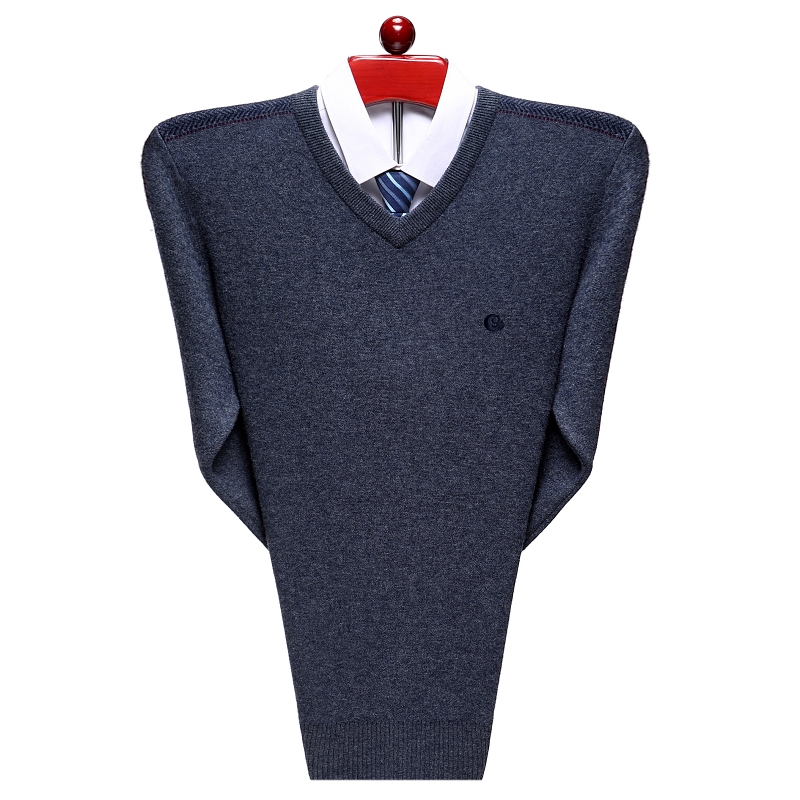 【专柜正品】高端品牌v领羊毛衫