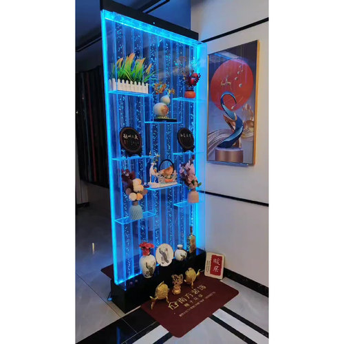 家饰家亚克力变光流水墙酒柜