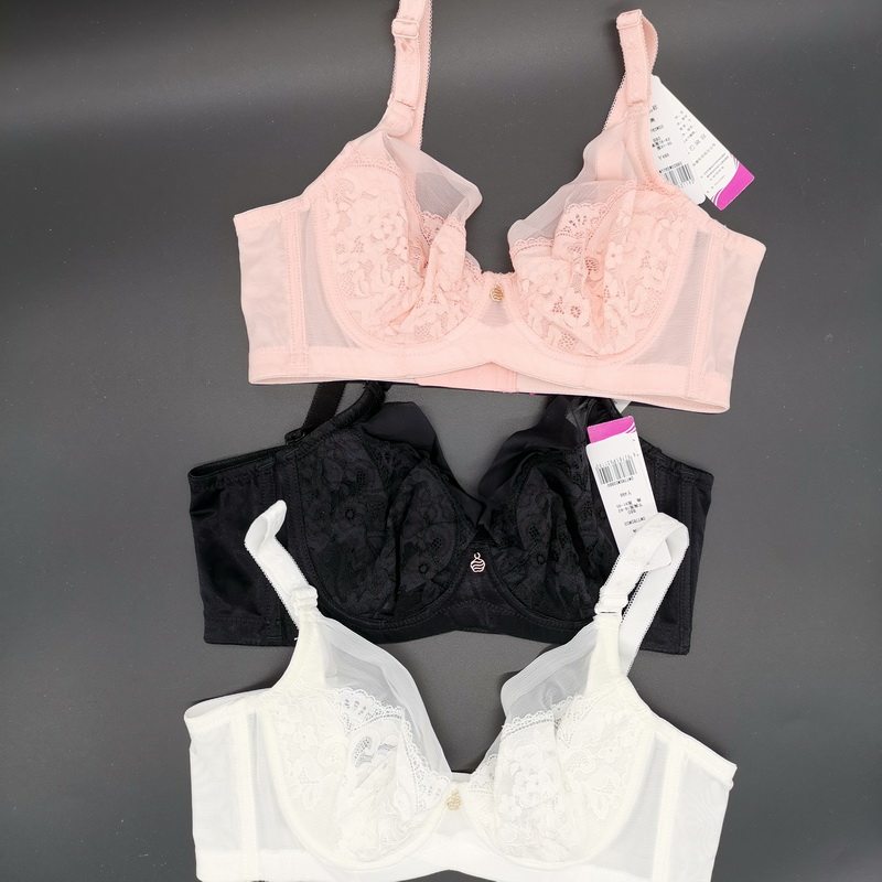 婷美内衣正品胸罩上薄下厚薄款调整型舒适上托收副乳聚拢白色文胸