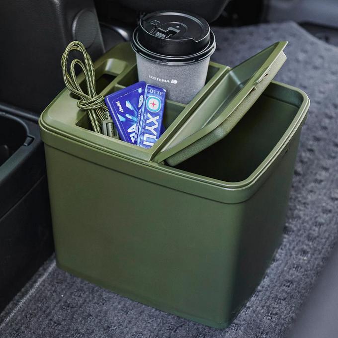 日本GORDON MILLER户外露营车载垃圾箱置物盒杂物箱大容量翻盖式