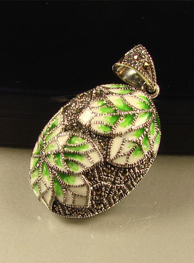 限量版春之语绝美彩绘复古风吊坠