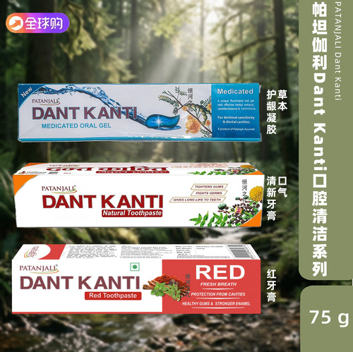 印度Patanjali DANT KANTi牙膏减少口臭口气清新保护牙龈健康