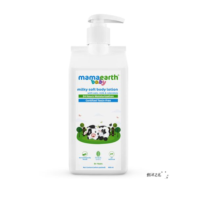 印度Mamaearth婴儿牛奶柔肤露 燕麦牛奶和金盏花24 小时保湿400ml