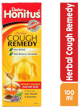 印度原装Dabur Honitus 蜂蜜草本瑭浆100 ml止咳化痰咳嗽清肺