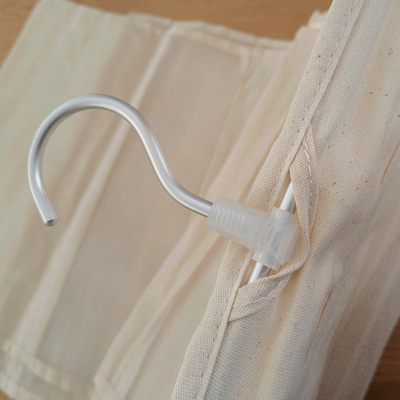 高品质居家好物~棉麻挂袋~包收纳正反面共5个隔断~衣柜悬挂收纳袋