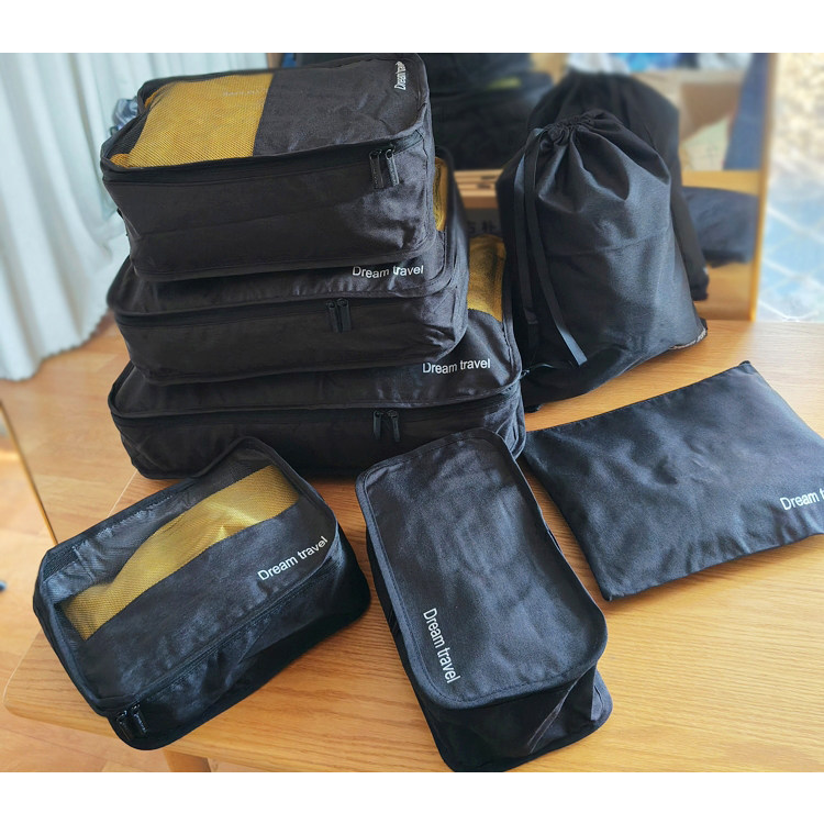 尾货品牌~双层面料带内衬衣物收纳袋~挺括面料厚实有型旅行分装袋