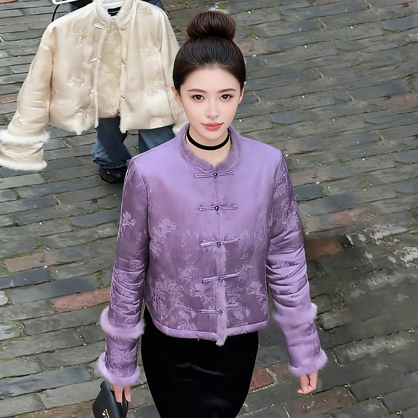 新中式国风女装棉服女冬季2025新款今年流行爆款棉衣外套女不臃肿