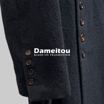 东方美学华裔设计师品牌ZC立体剪裁暗黑风长款大衣羊毛外套男女