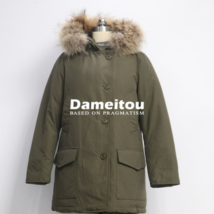 型中长款 美国户外小众品牌WOO 版 CH尾羽绒服派克服经典 羽绒外套