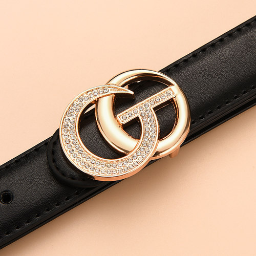 女士百搭真皮合金简约时尚裤带