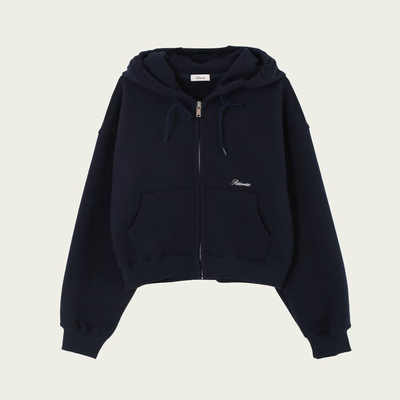 韩国正品直邮 RIBBONBIT日间连帽衫拉链衫海军蓝