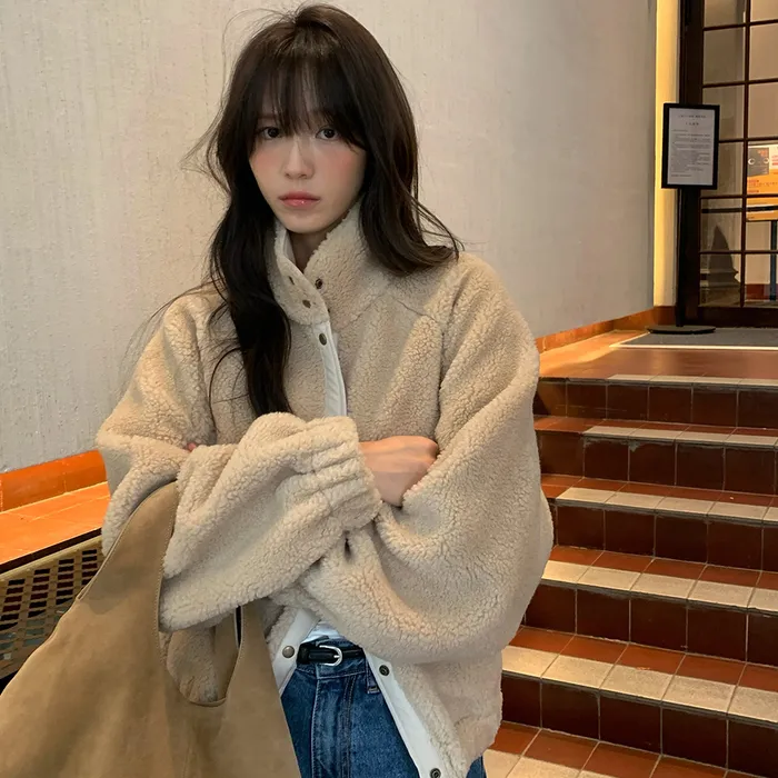 韩国正品直邮设计师品牌AARAN25秋冬抓绒外套夹克（11.19发货）