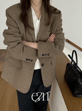 韩国正品直邮25年秋冬款简约时尚西装外套