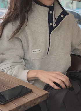 韩国正品直邮Luth product设计师品牌立领休闲卫衣